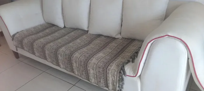 Sofá de linho 4 lugares