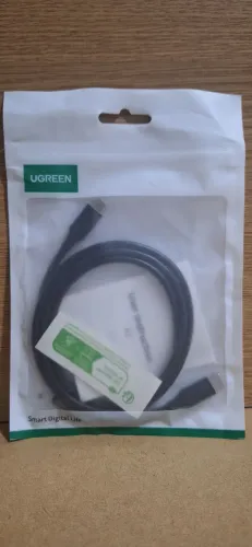 Cabo preto Ugreen usb c 1 m