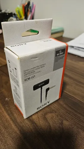 Microfone de lapela Sony ECM-LV1
