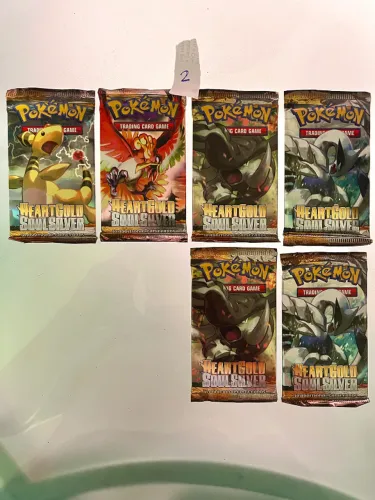 LOTE 02/05 - Pokémon HeartGold & SoulSilver - 6 Boosters Originais, Lacrados (Arthur Alem)