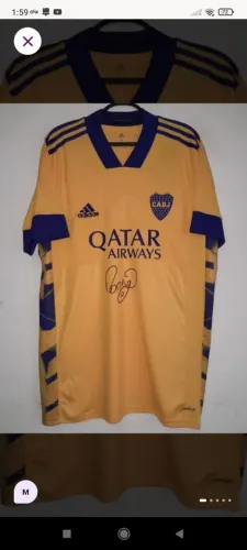 Camisa Boca Juniors Edição Especial 80 Anos Bombonera #10 Riquelme Autografada Certificada