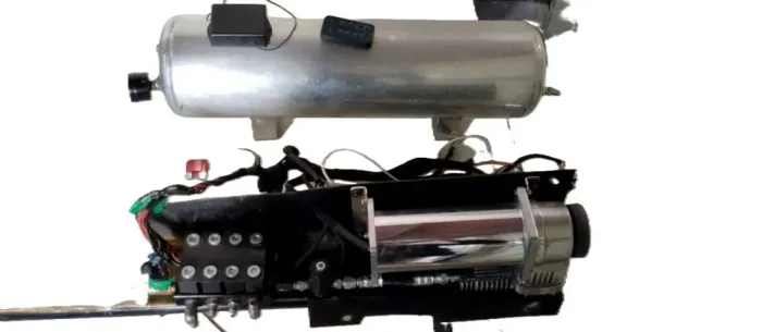 Kit Suspensão Ar HKI 444 Completo (Cilindro Alumínio + Bloco + Controle)