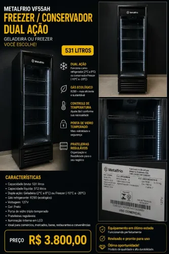 Freezer Metalfrio Vertical All Black