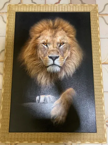 Quadro grande leão