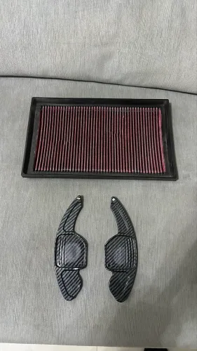 Filtro esportivo RS e aletas em carbono para audi A3 ou golf gti