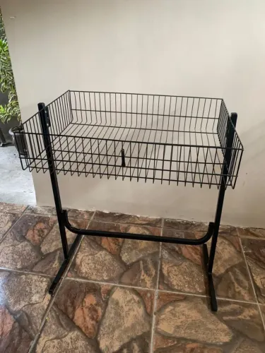 Banca de oferta, cesto de promoção expositor 