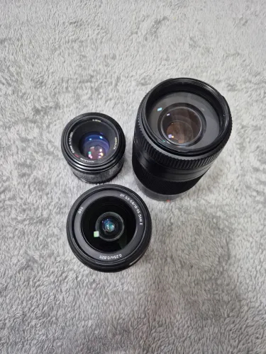 Kit Com 3 Lentes Para Câmeras Sony De Montagem A-mount 