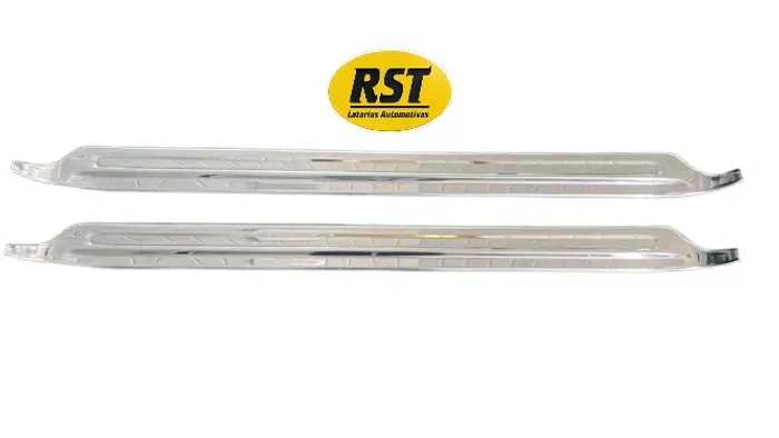 Soleira Friso Acabamento Caixa de Ar Chevrolet C10 C14 C15 D10 A10 Par Chapa Inox