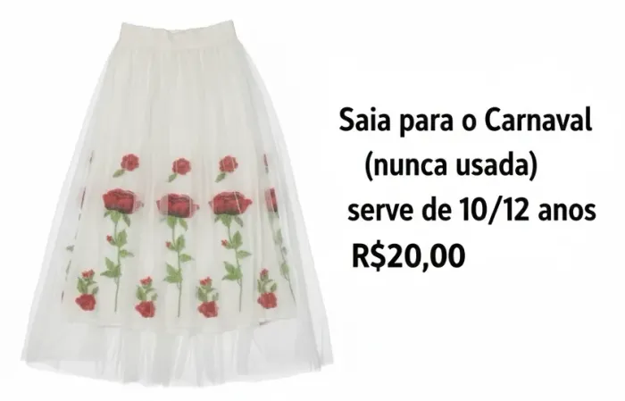 Saia para o carnaval