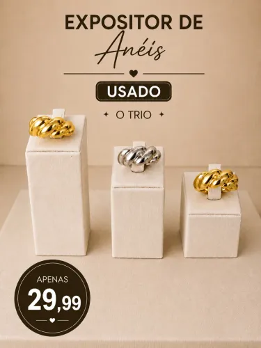 EXPOSITOR de trio de Anéis
