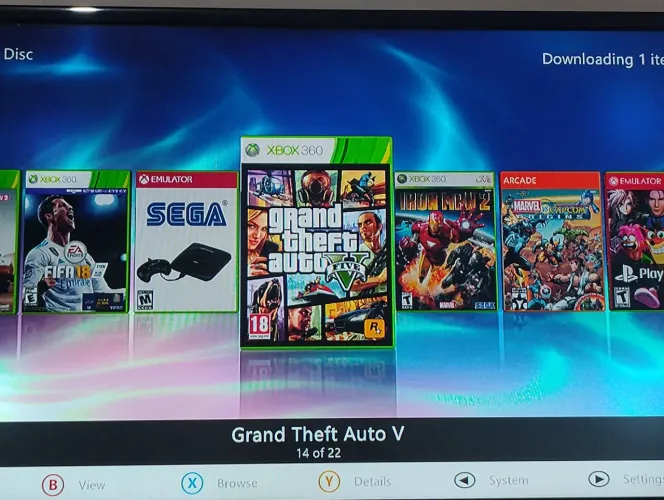 Hd 120GB com 22 jogos e mais de 1000 emuladores pra 360 RGH