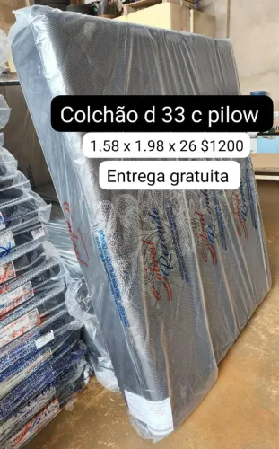 Colchão Queen D33 com pilow top ? entrega gratuita
