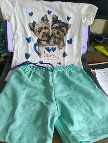 Conjunto infantil Menina de 1 a 3 anos.