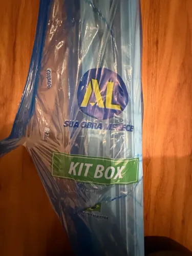Kit para instalação de Box Banheiro Branco - Perfil Quadrado