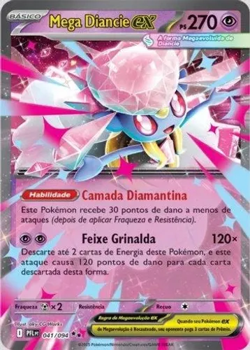 Carta Pokemon Mega Diancie ex (041/094)