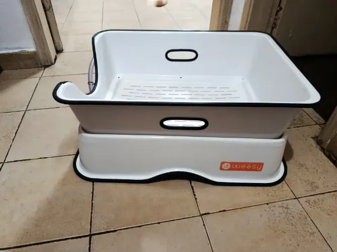 Banheiro Sanitário Inteligente Weasy para Gatos (Branco)