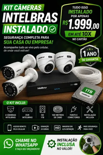 Camera instalada intelbras