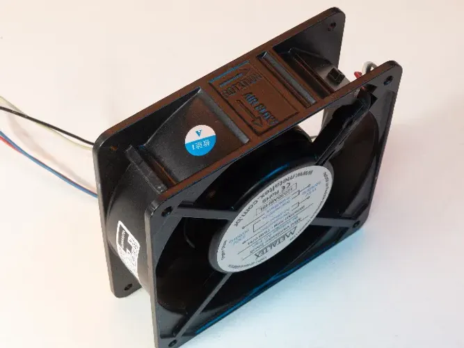 Mini Ventilador Cooler 120mm Bucha 110/220V Alumínio Metaltex