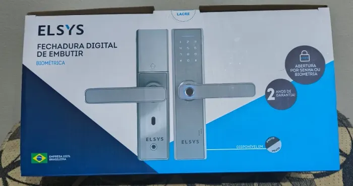 Fechadura Digital de Embutir Elsys ESF-DE2000B (Prata)