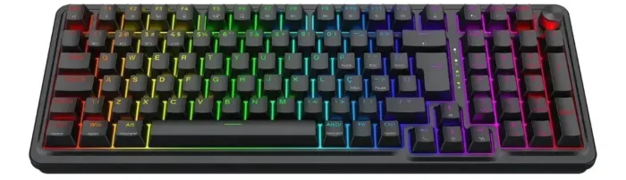 Teclado Mecanico Eisa Pro Rgb Preto Switch Marron - 99 Key (ABNT2)