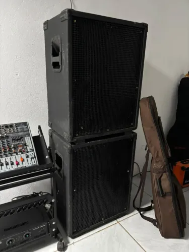Caixas Staner Passivas + Amplificador MK 2400