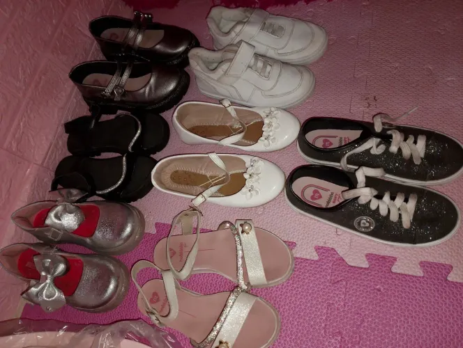 Sapatos infantis menina calça do 29 ao 31