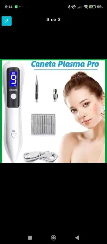 Caneta despigmentadora jato de plasma kit, 9 nível 