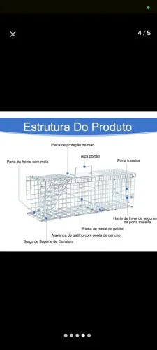 Gaiola para captura de animais