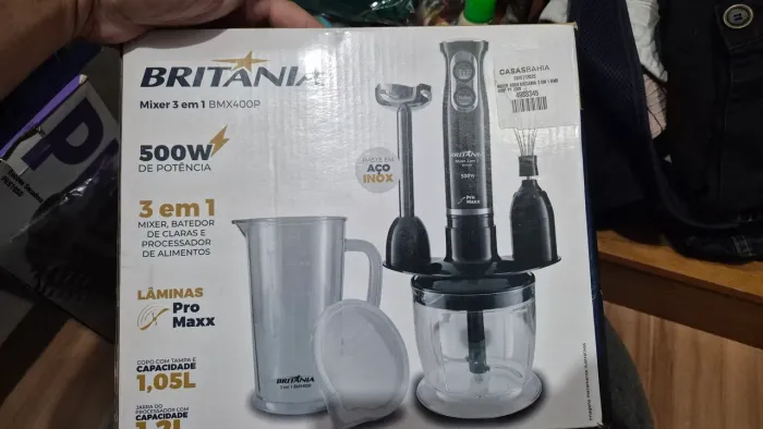 MIXER 400W BRITANIA 3 EM 1 BMX 400P PT 220V