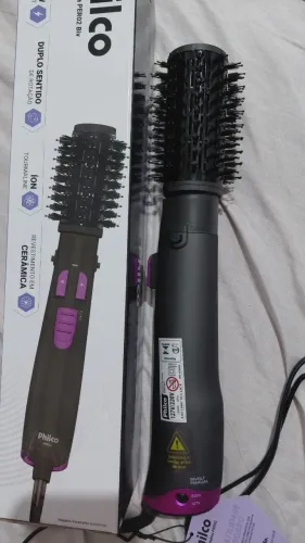 Escova rotativa philco 1300W - Bivolt , Opção secador.