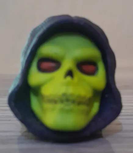 Cabeça Head do Esqueleto Masters of the Universe Barbarian Skeletor New Eternia
