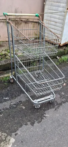 CARRINHO DE COMPRAS COM 2 CESTAS médio 