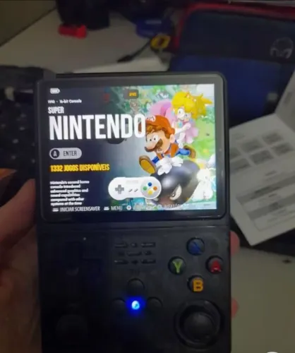 Console portátil tipo gameboy com mais de 10mil jogos