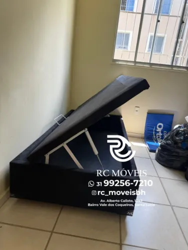 Cama Box Baú Solteiro Blindada 88x1,88 - Direto da Fábrica