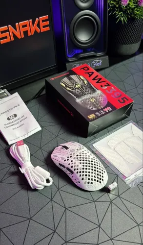 Mouse Mambasnake M2 Paw3395pro Fibra De Carbono