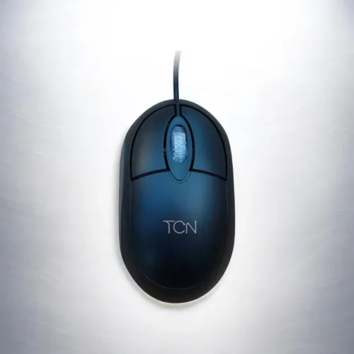 Mouse óptico TCN com fio USB 1200dpi