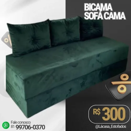 Bicama SOFÁ CAMA- (TRÊS EM UM )