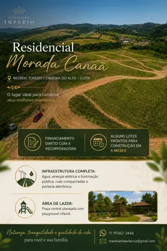 Terreno de 525m² em loteamento planejado em Caucaia do Alto