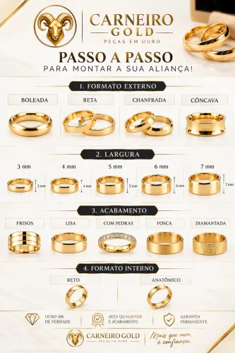 ALIANÇAS OURO18k