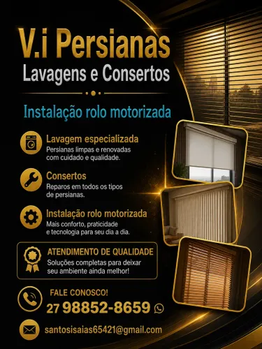 Lavagem e consertos persianas 