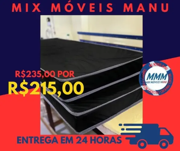 COLCHÃO DE SOLTEIRO EM COURINO IMPERMEÁVEL