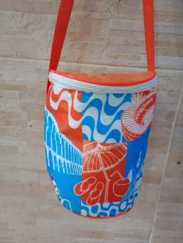 Bolsa Térmica Balde Mica - Estampa Rio de Janeiro (Ideal para Praia / Piscina)