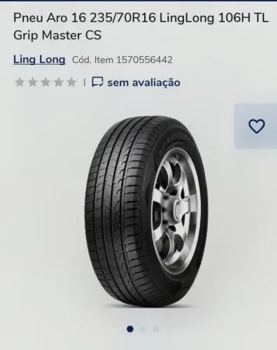Pneu novo 235/70 r16 Ling Long Ht