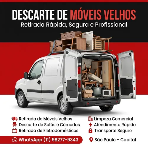 DESCARTE DE MÓVEIS E ELETRODOMÉSTICOS VELHOS