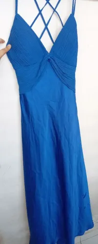 Vestido de festa azul royal