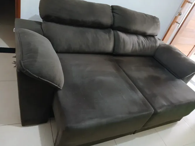 Sofá 2 lugar cinza