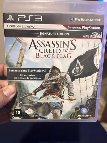 Assassins Creed black Flag PlayStation 3 excelente estado com manual