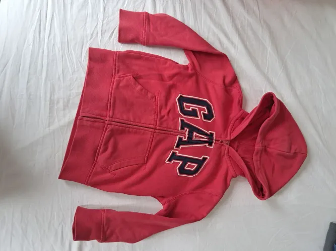 Moletom GAP vermelho Zíper Infantil 5 anos