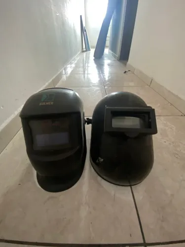 Par De Máscaras De Solda Convencionais Com Carneira Regulável