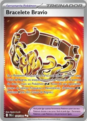 Carta Pokémon Bracelete Bravio 104/084 - Treinador